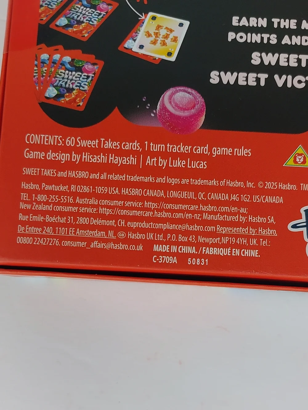 Hasbro Games Sweet Takes Card Game - A Fun Game Of Tricks NEW Sealed